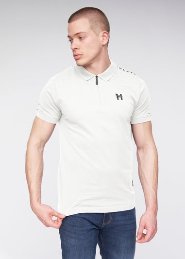 Henleys White Tapehen Polo