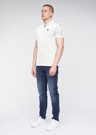 Henleys White Tapehen Polo