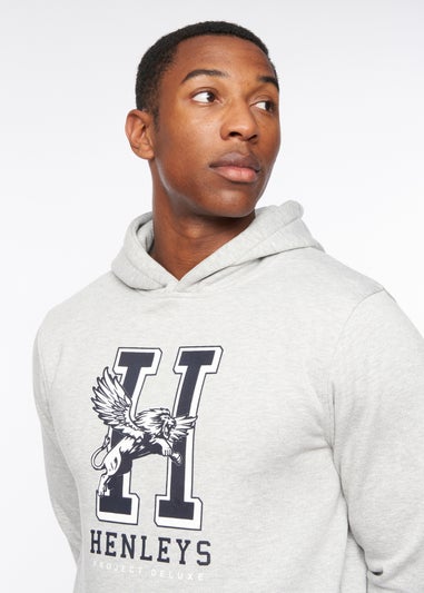 Henleys Grey  Belton Hoodie