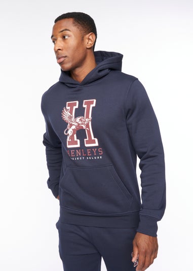 Henleys Navy  Belton Hoodie