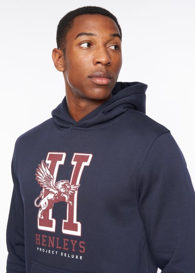 Henleys Navy  Belton Hoodie