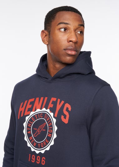 Henleys Navy  Tipton Hoodie