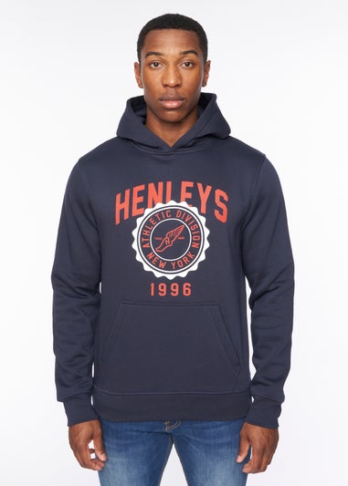 Henleys Navy  Tipton Hoodie