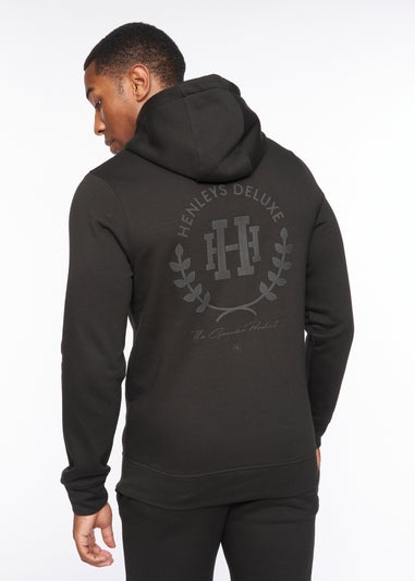 Henleys Black  Alston Hoodie