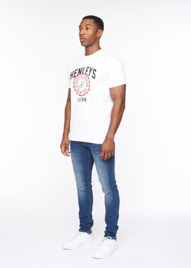 Henleys Optic White Tipton T-Shirt