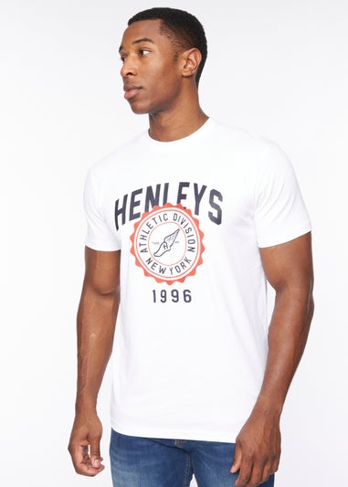 Henleys Optic White Tipton T-Shirt