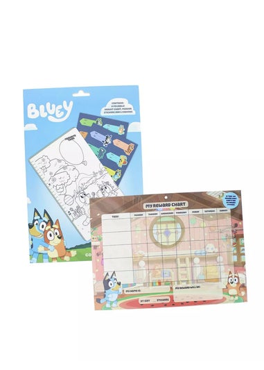 Bluey Blue Height Chart & Reward Chart Bundle