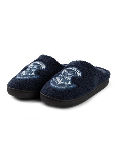 Harry Potter Womens Blue Hogwarts Mule Slippers