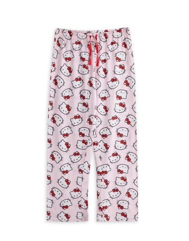 Hello Kitty Womens Pink Character Pyjama Set