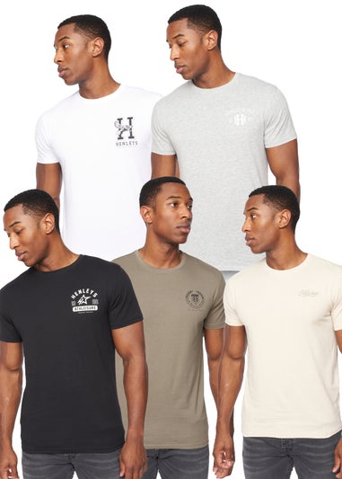 Henleys Assorted 5-Pack Bayard T-Shirt