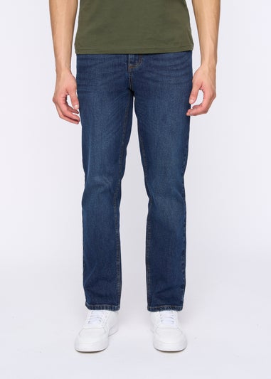 Duck & Cover Dark Blue Hydras Straight Leg Jeans