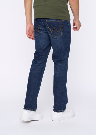 Duck & Cover Dark Blue Hydras Straight Leg Jeans