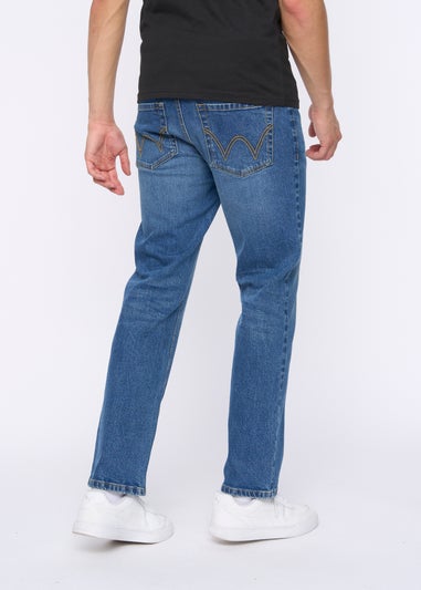 Duck & Cover Denim Blue Hydras Straight Leg Jeans