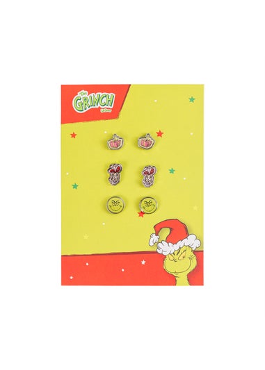 The Grinch Christmas multi stud Earrings