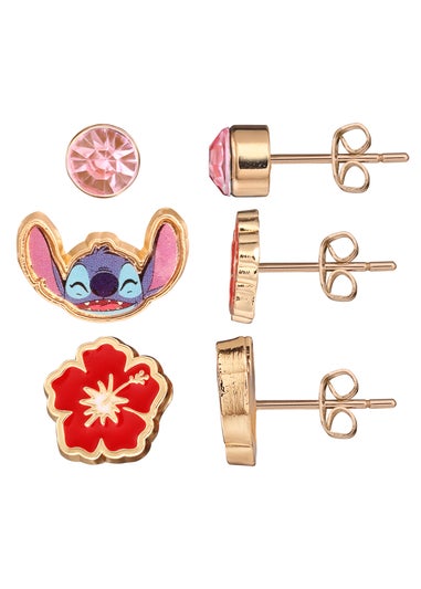 Disney Lilo & Stitch Multi Enamel Costume 3pcs Earring Set