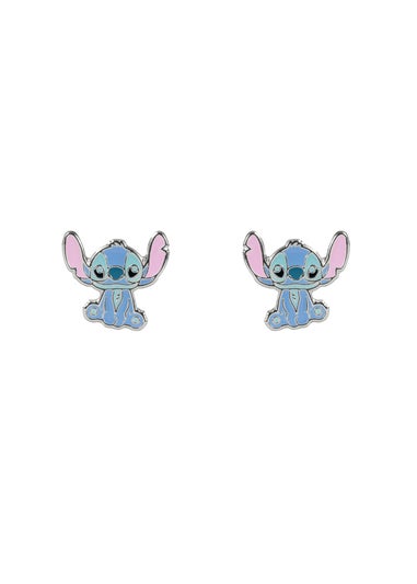 Disney Stitch Blue Enamel Stud Earrings