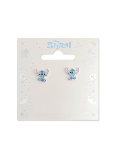 Disney Stitch Blue Enamel Stud Earrings