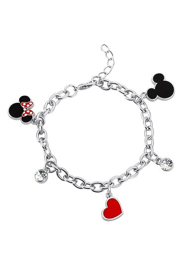 Disney Minnie & Mickey Multi Enamel Costume Charm Bracelet