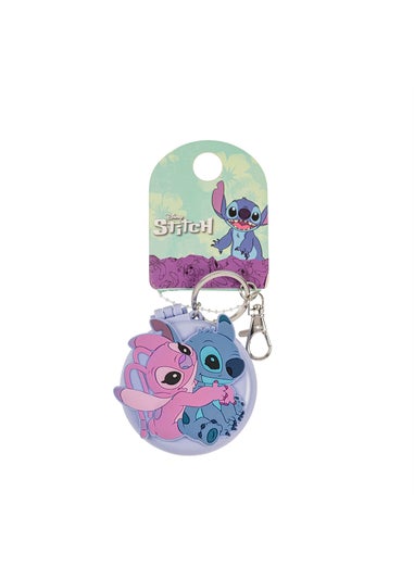 Disney Lilo & Stitch Blue Compact Mirror &  Hairbrush Keychain