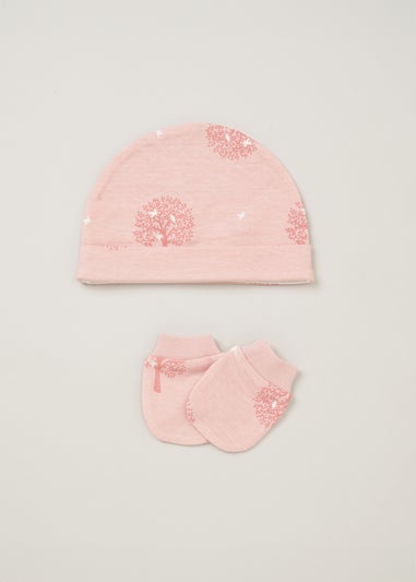 Homegrown Pink Organic Cotton 5-Piece Printed Baby Gift Set (Newborn - 6 Months)