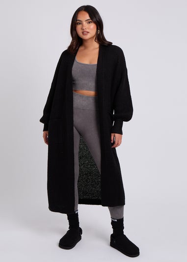 Urban Bliss Black Chunky Longline Cardigan