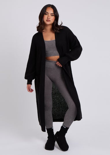 Urban Bliss Black Chunky Longline Cardigan