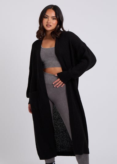 Urban Bliss Black Chunky Longline Cardigan