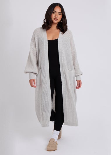 Urban Bliss Grey Chunky Longline Cardigan