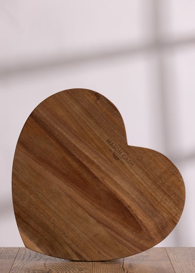 Mason Cash Wood Rustic Charm Heart Chopping Board