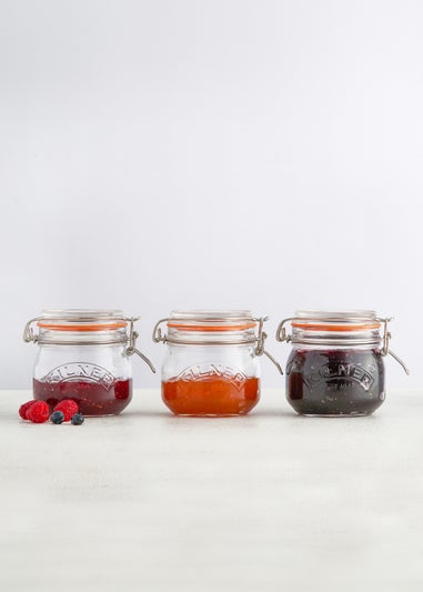 Kilner Clip Top Round Jar 4pc