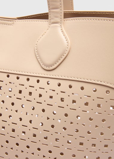 Stone Cut Out Winged Tote
