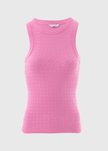 Pink Diamante Vest
