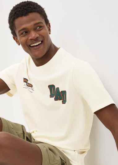 Ecru Dad Printed T-Shirt