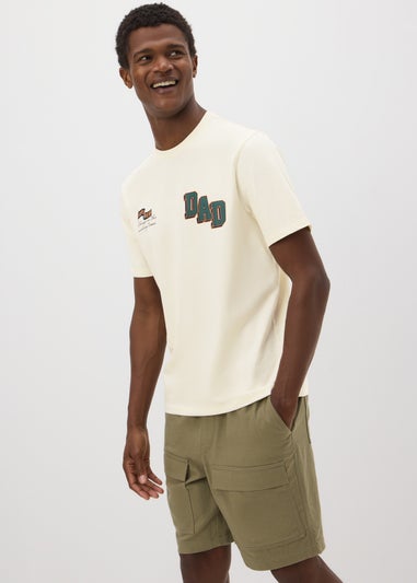 Ecru Dad Printed T-Shirt