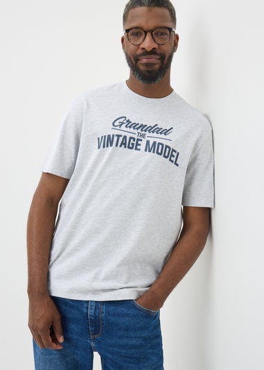 Grey Grandad Vintage Model T-Shirt