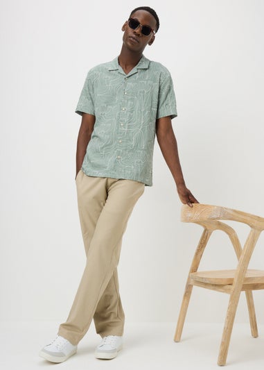 Sage Floral Embroidered Shirt