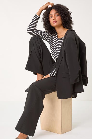 Roman Black City Relaxed Trousers
