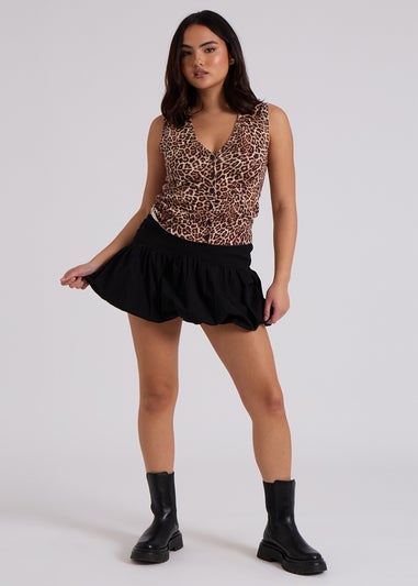 Urban Bliss Black Balloon Mini Skirt