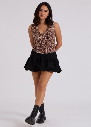 Urban Bliss Black Balloon Mini Skirt