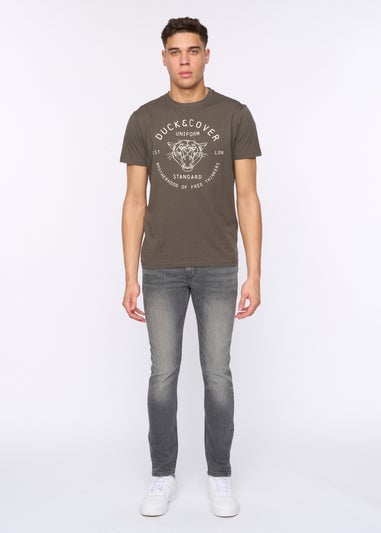 Duck & Cover Grey Maylead Slim Fit Jeans