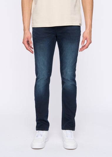 Duck & Cover Black/Blue Maylead Slim Fit Jeans