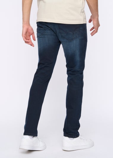 Duck & Cover Black/Blue Maylead Slim Fit Jeans