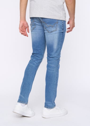 Duck & Cover Light Blue Wash Maylead Slim Fit Jeans