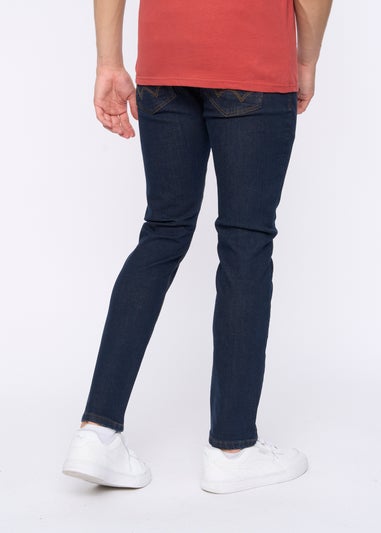 Duck & Cover Navy Wash Maylead Slim Fit Jeans