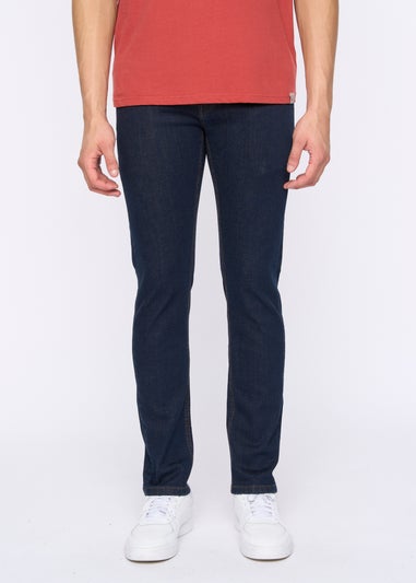 Duck & Cover Navy Wash Maylead Slim Fit Jeans