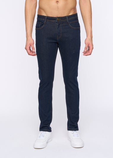 Duck & Cover Navy Wash Maylead Slim Fit Jeans