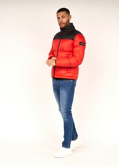 Duck & Cover Red Synmax Quilted Jacket