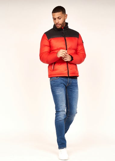 Duck & Cover Red Synmax Quilted Jacket