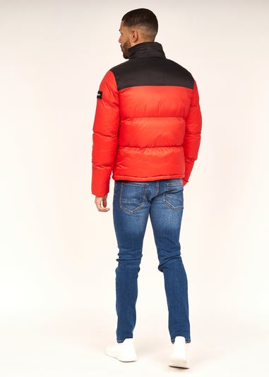 Duck & Cover Red Synmax Quilted Jacket