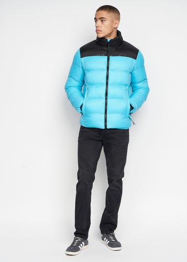 Duck & Cover Turquoise Synflax Puffer Jacket